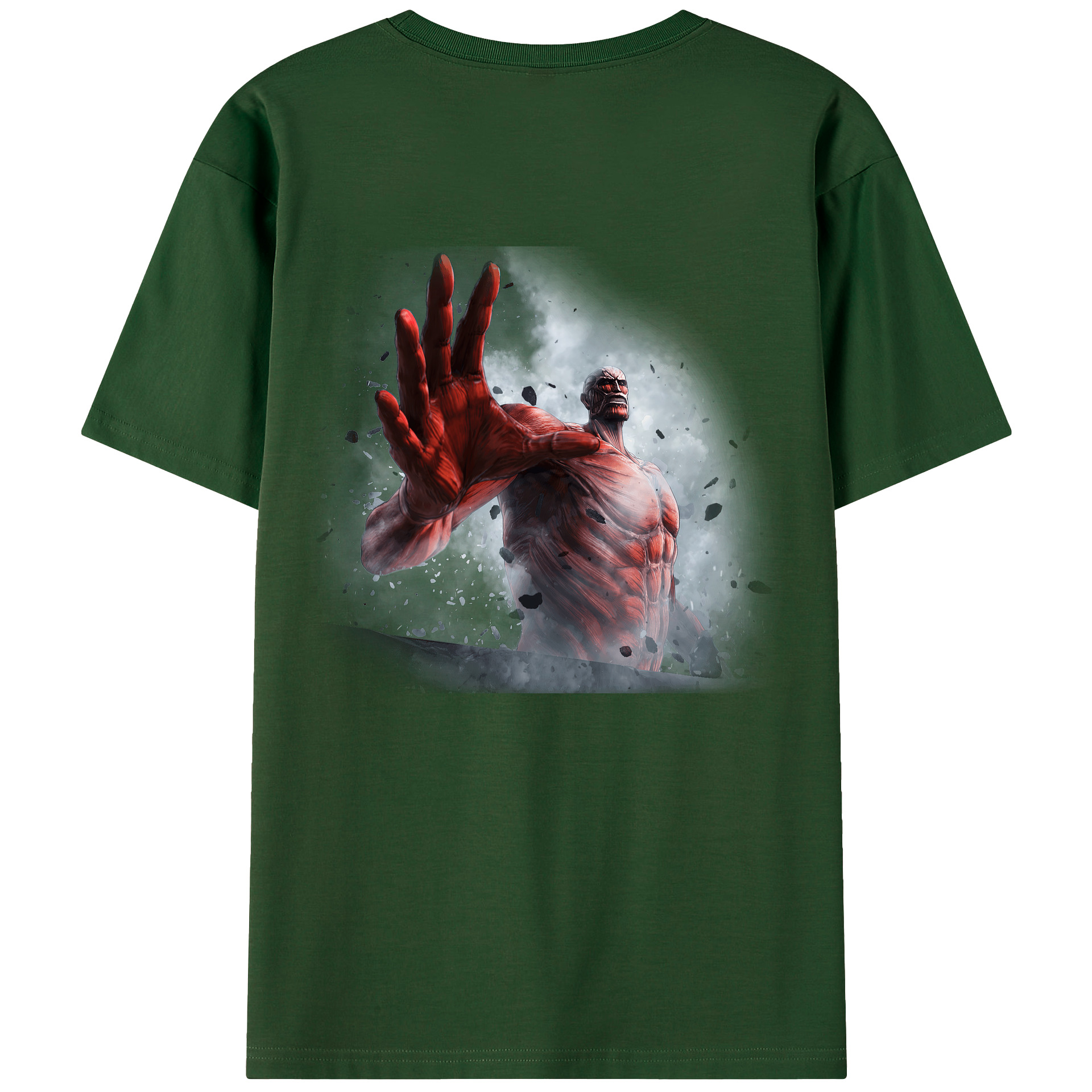 （画像用） 進撃の巨人 Attack on Titan 綿100％半袖Tシャツ（背面プリント）